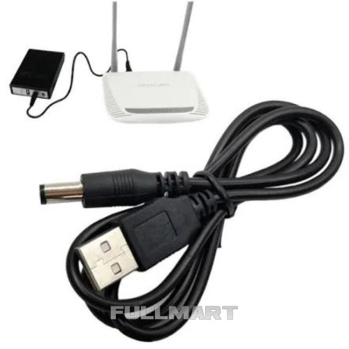 Кабель питания для WiFi Роутера USB-DC 5V-12V